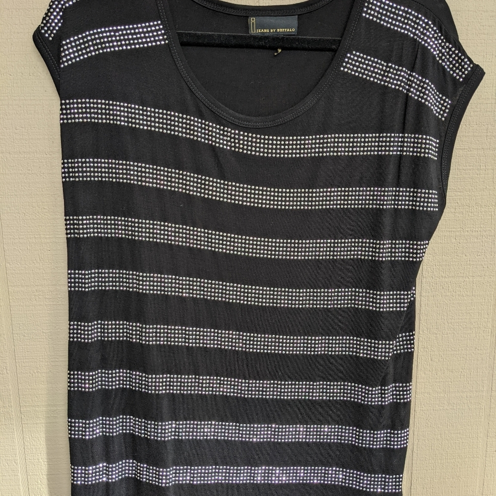 Stripe Rhinestone Top